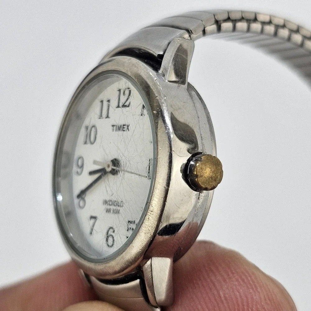 Timex Women's 25MM White Dial Expandable‎ Band 6